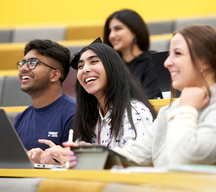 Students in a business lecture