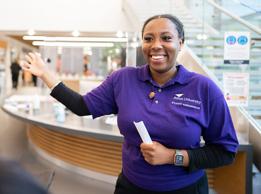 Student at The Aston University Undergraduate Open Day